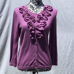 Jones New York Lavender Cardigan